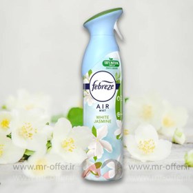 تصویر اسپری خوشبو کننده هوا فبرز یاس سفید حجم 300میل Febreze Air Mist Air Freshener White Jasmine Scent 300ml