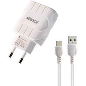 تصویر شارژر دیواری مودم کت مدل MTC-023 همراه با کابل USB-C 