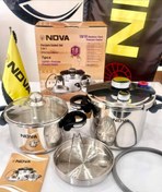 تصویر زودپز دوقلو ندوا Pressure cooker set NDVA