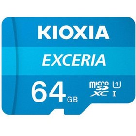 تصویر کارت حافظه‌ microSD کیوکسیا مدل KIOXIA 64GB کلاس 10 استاندارد UHS-I U1 سرعت 100 MBps ظرفیت 64 گیگابایت به همراه آداپتور SD KIOXIA microSDXC 64GB 100MB/s UHS-I U1 Calss10