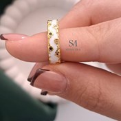 تصویر انگشتر میناکاری رنگ ثابت کد ۰۹۰ 