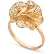 تصویر انگشتر طلا طرح گل فیوژن کد CR740 