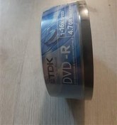 تصویر DVD خام، بسته 25 عددی آکبند TDK،اصلی قدیمی 