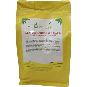 تصویر کود سولفات منیزیم گرین پیک مدل 1000 MAGNESIUM SULFATE وزن یک کیلوگرم 