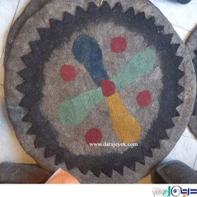 تصویر نمد دایره پشمی طبیعی 