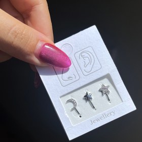 تصویر پیرسینگ فیک بینی ( پک 3 تایی) 