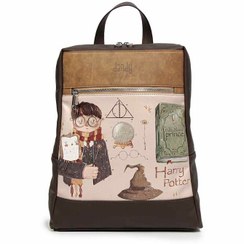 تصویر کوله پشتی زنانه دندی طرح هری پاتر از چرم مصنوعی 