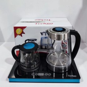 تصویر چای ساز تمام لمسی کنارهمی تکنو اصل TS-222 Techno Electric Teamaker TS-222