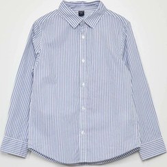 تصویر پیراهن مجلسی پسرانه کیابی طرح راه راه سایز ۱۰ تا ۱۲ سال 