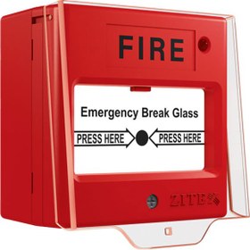 تصویر شستی اعلام حریق ZITEX مدل ZI-CP86 Fire alarm ZITEX model ZI-CP86