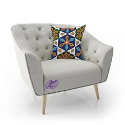 تصویر کوسن سنتی طرح قجر 