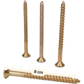 تصویر پیچ چوب 3 در 12 آهنی ضخیم vip الوان چهار سو 3x12 wood screws