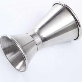 تصویر جیجر استیل دو سر حرفه‌ای مخصوص بار و کافی‌شاپ 