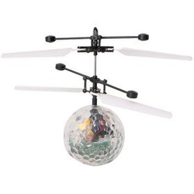 تصویر هلیکوپتر کنترلی با توپ پرتابی فلش ۱۵.۵x۱۱ سانتیمتر برند generic RC Helicopter With Flash Flying Ball 15.5x11centimeter