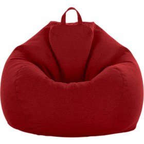 تصویر مبل شنی یک نفره پارچه ای 