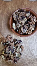 تصویر گردو خرید ارزان گردوی مغز قهوه ای فسنجانی از خشکبار آلارسان