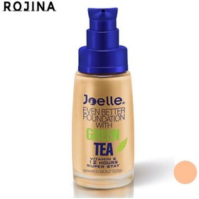 تصویر کرم پودر جویل مدل چای سبز شماره J02 حجم 30 میل Joelle 12h Even Better Foundation With Green Tea02