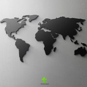 تصویر نقشه جهان-طرح برجسته دیواری 