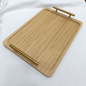 تصویر سینی 3تکه بامبو 3 Piece Bamboo Tray