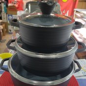 تصویر قابلمه کلاسیک خطی عروس در سایزهای ۱۶-۲۰-۲۴ 