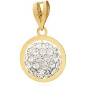 تصویر پلاک طلا سواروسکی طرح گوی 