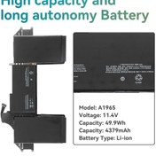 تصویر باتری مک بوک ایر13 اینچ 2018تا 2020 مدل A1932 مدل باتری A1965 