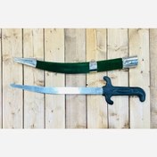 تصویر شمشیر تزئینی تعزیه خوانی طول 60 سانت بچگانه برای سقایی و نمایش تعزیه حضرت قاسم ع 