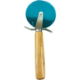 تصویر پیتزا بر دسته چوبی 