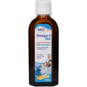 تصویر شربت امگا ۳ مکس یوروویتال حجم ۲۰۰ میلی لیتر 