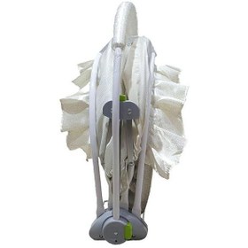 تصویر گهواره تاشو نوزاد رنگ طوسی 