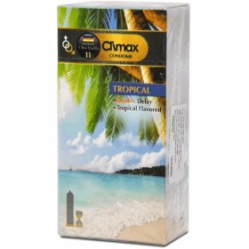 تصویر کاندوم مدل Tropical بسته 12 عددی کلایمکس CLIMAX Condom Tropical model, pack of 12