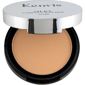 تصویر پنکک مدل Silky دارای SPF8 وزن 12 گرم کنویس V3 Kenvis Silky Powder 12 g