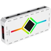 تصویر کنترل نورپردازی و سرعت فن V4.0 ARGB HUB PWM 