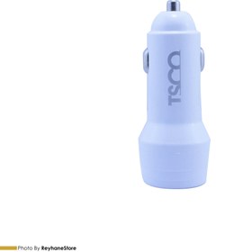 تصویر شارژر فندکی تسکو مدل TCG23 ظرفیت ۲۰ وات به همراه کابل میکرو USB 