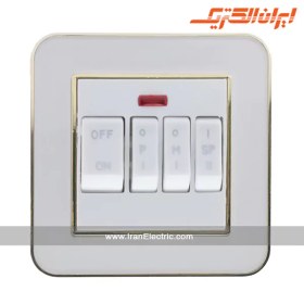 تصویر کلید کولر ارس متال طلایی سفید 