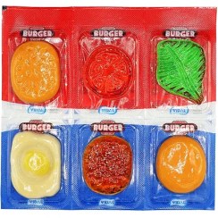 تصویر پاستیل برگر ویدال ۶ تکه | Vidal Burger Jelly 