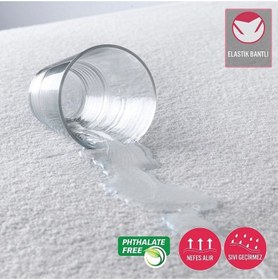 تصویر پوشش ضد آب تشک اکو کامفورت (با بند کشی) برند caretex Eco Comfort Waterproof Mattress Protector Mattress Protector (With Elastic Band)