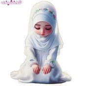 تصویر استند چوبی 60 سانتی مدل جشن تکلیف طرح دختر کیوت 