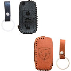 تصویر جاسوئیچی چرمی سمند 