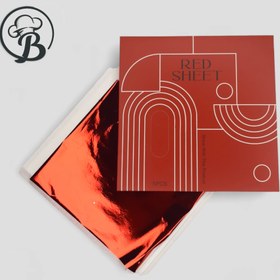 تصویر ورق طلا قرمز 