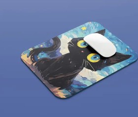 تصویر پد ماوس طرح گربه 