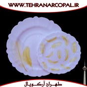 تصویر سرویس غذاخوری 25 پارچه آرکوپال (۶ نفره) رایا طلایی iropal 25 Pcs