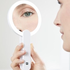 تصویر آینه مخصوص آرایش زولینگ با بزرگ نمایی ۱۰ برابر zwilling LED makeup mirror 10x 