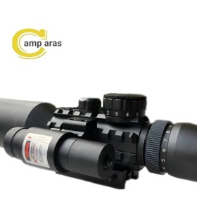 تصویر دوربین تفنگ مدل M9 لیزردار LS3-10X42E حرفه ای 
