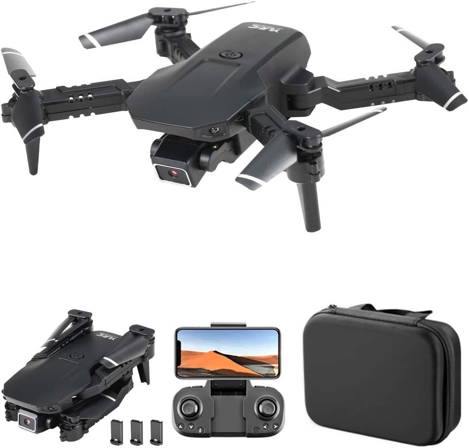 RADCLO Mini Drone with Camera - 1080P HD FPV Foldable Carrying Case, 2  Batteries, 90° Adjustable Lens, One Key Take Off/Land, Altitude Hold, 360°