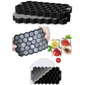 تصویر قالب یخ درب دار لانه زنبوری کیچن بیوتی Kb1096 مشکی 