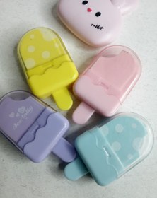 تصویر پاک‌کن بستنی چوبی دردار - آبی 