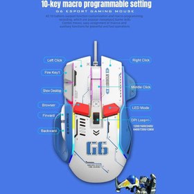 تصویر ماوس گیمینگ مدل GR-G6 