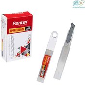 تصویر تیغه کاتر 9mm*10pcs SK5-CB102 پنتر (12 عددی) 