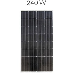 تصویر پنل خورشیدی 240 وات مونو کریستال برند تیسو پلاس Tiso+ +Solar Panel 240W Mono Tiso